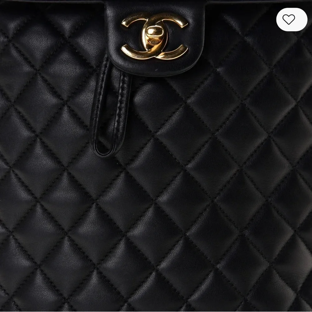 Chanel Black Calfskin Quilted Large Backpack Urban Spirit with GHW